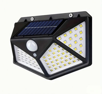 100 LED Solar Motion Sensor Wall Light