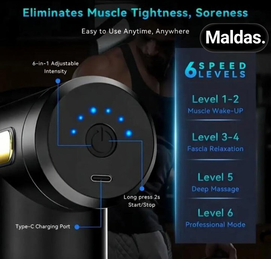 4-Head Percussion Massage Gun