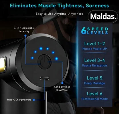 4-Head Percussion Massage Gun